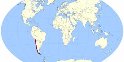 세계지도를 보여주는 칠레